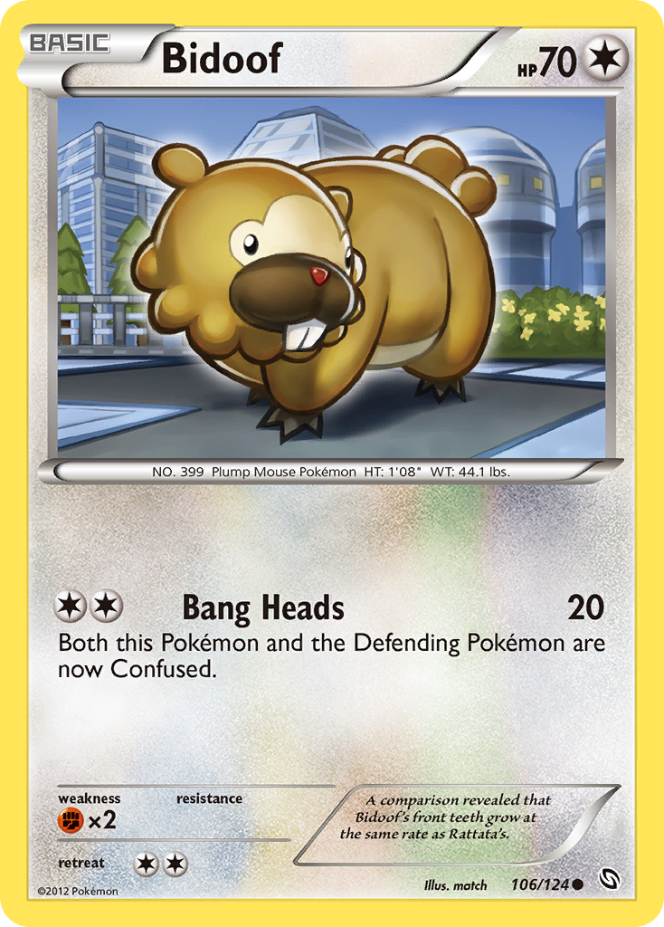 Bidoof 106/128 Common