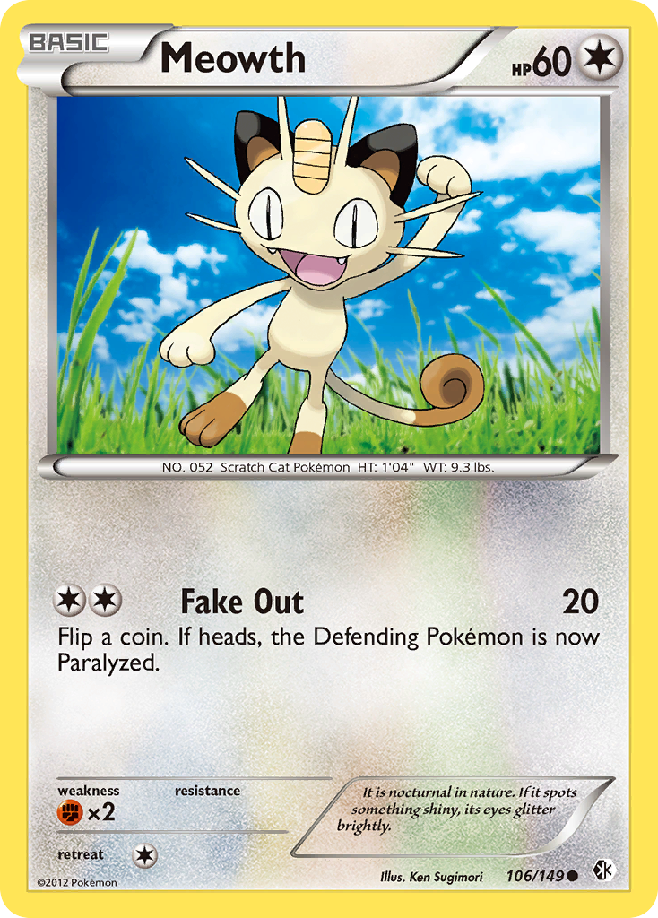 Meowth 106/153 Common