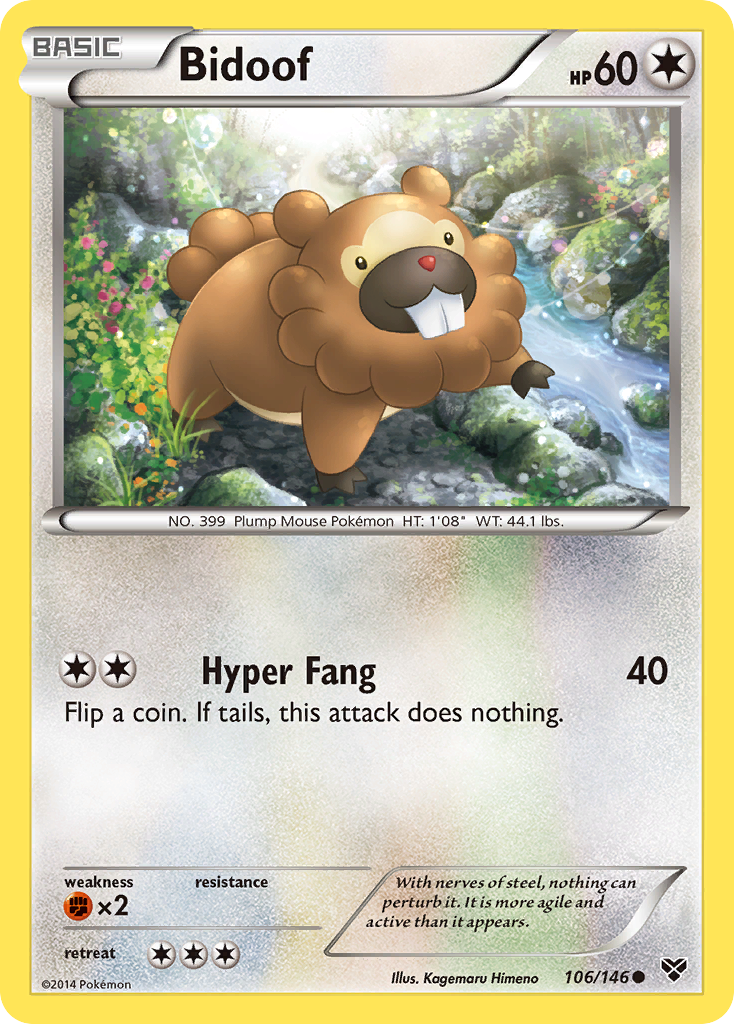 Bidoof 106/146 Common