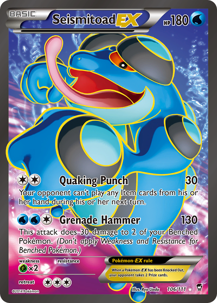 Seismitoad-EX 106/114 Rare Ultra