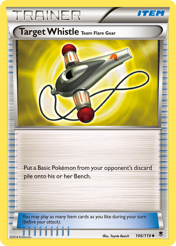 Target Whistle Team Flare Gear 106/124 Uncommon