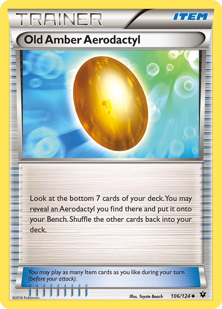 Old Amber Aerodactyl 106/129 Uncommon