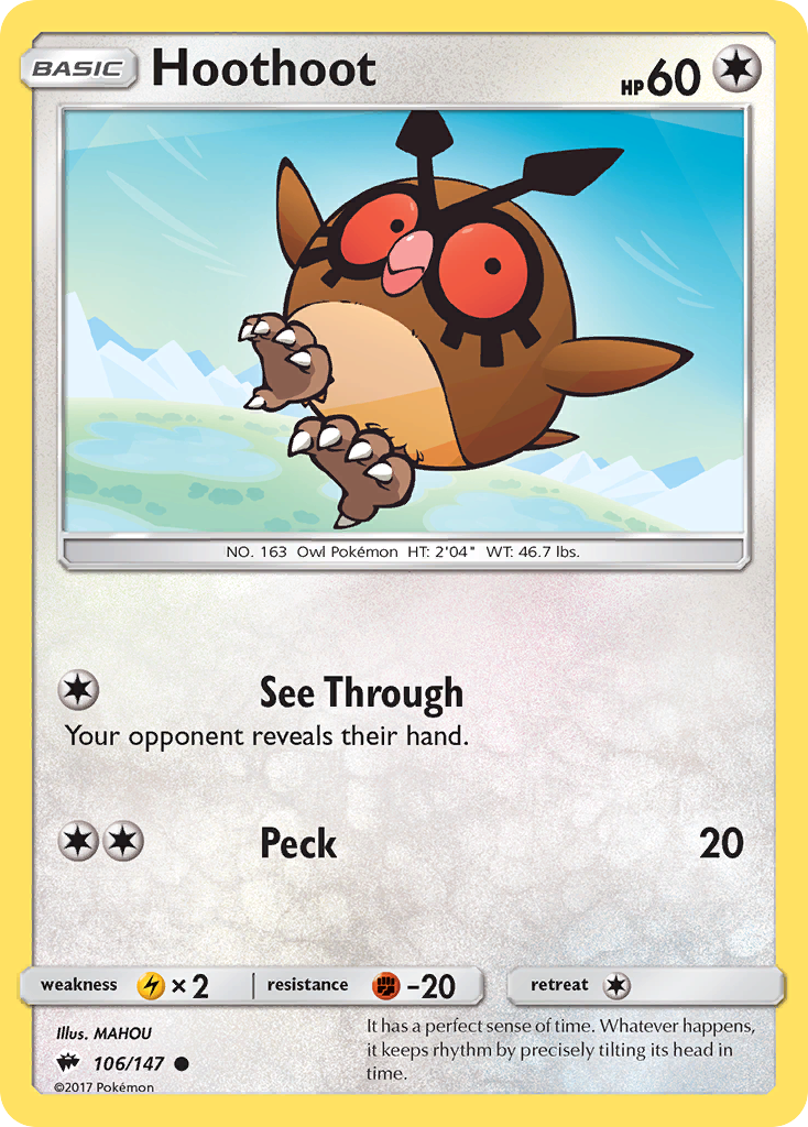 Hoothoot 106/177 Common
