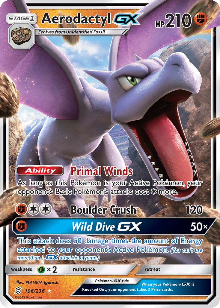 Aerodactyl-GX 106/260 Rare Holo GX