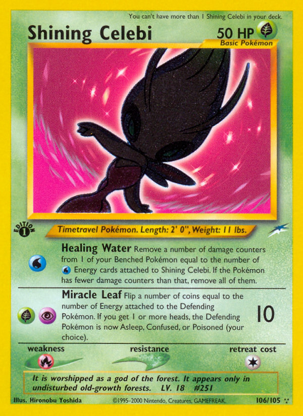 Shining Celebi 106/113 Rare Shining