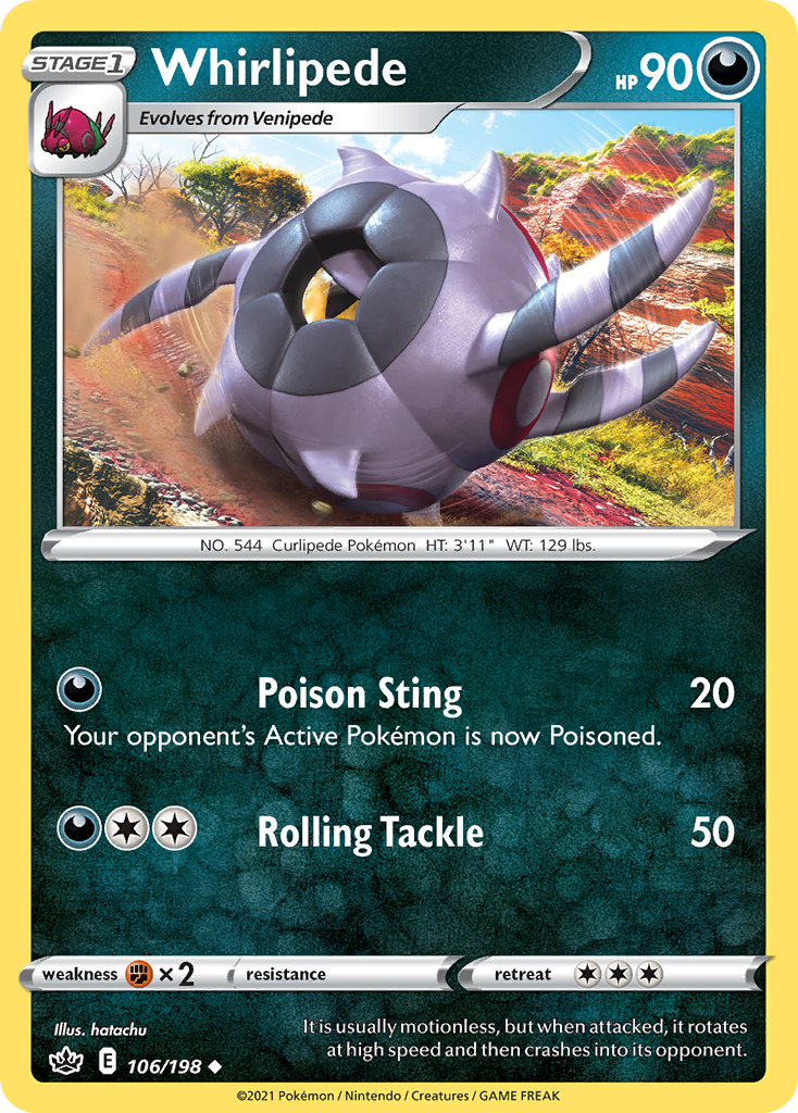 Whirlipede 106/233 Uncommon