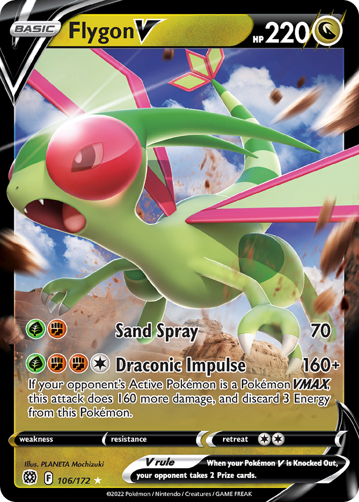 Flygon V 106/186 Rare Holo V
