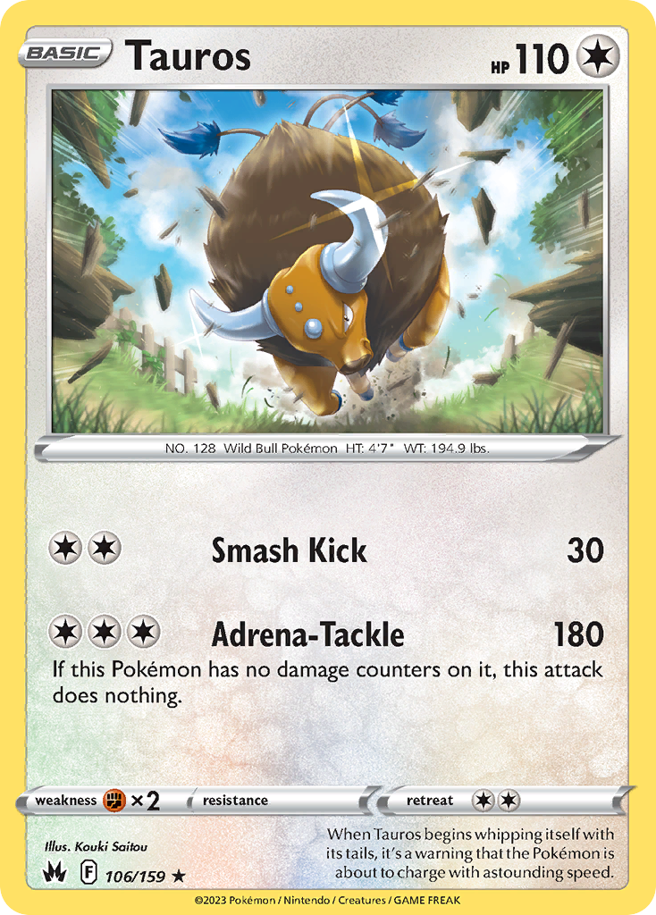 Tauros 106/160 Rare
