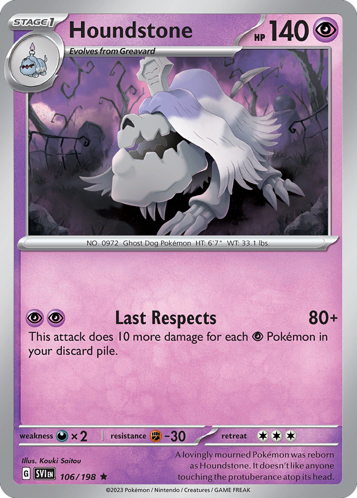 Houndstone 106/258 Rare