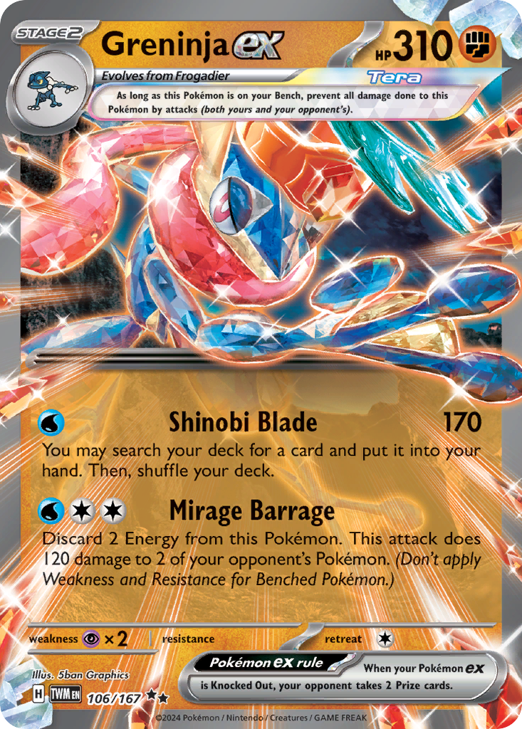 Greninja ex 106/226 Double Rare