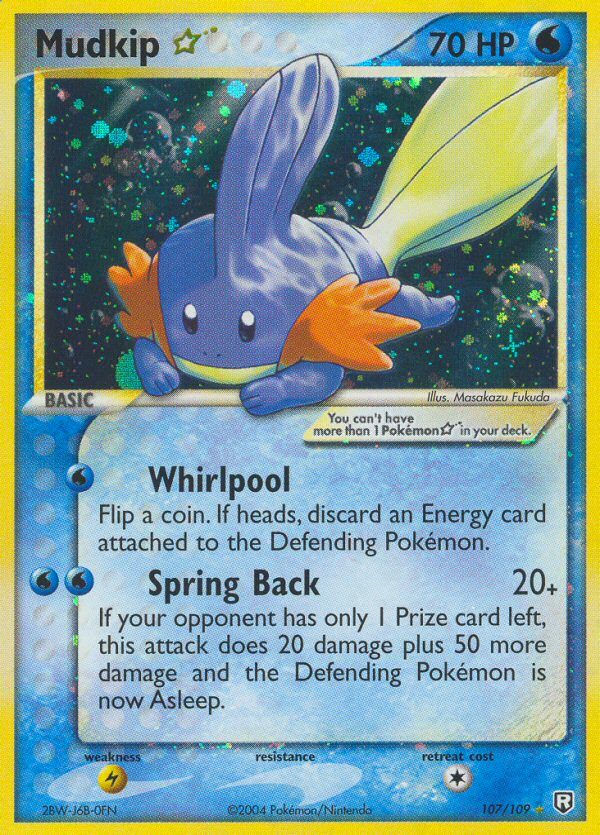 Mudkip ★ 107/111 Rare Holo Star