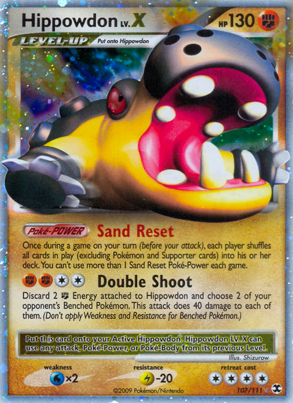 Hippowdon LV.X 107/120 Rare Holo LV.X