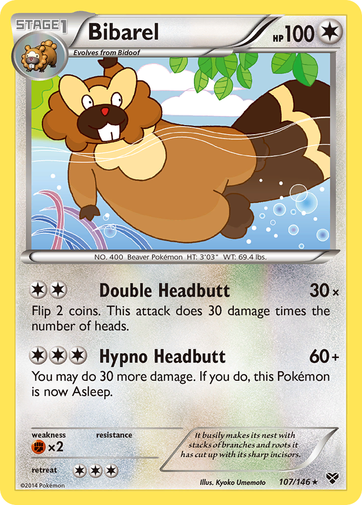 Bibarel 107/146 Rare