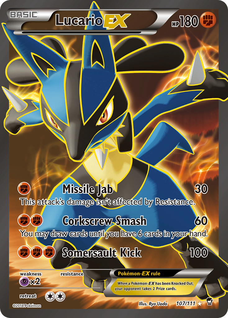 Lucario-EX 107/114 Rare Ultra