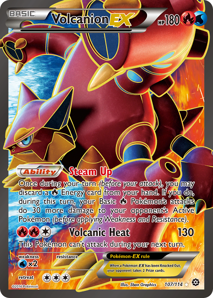 Volcanion-EX 107/116 Rare Ultra