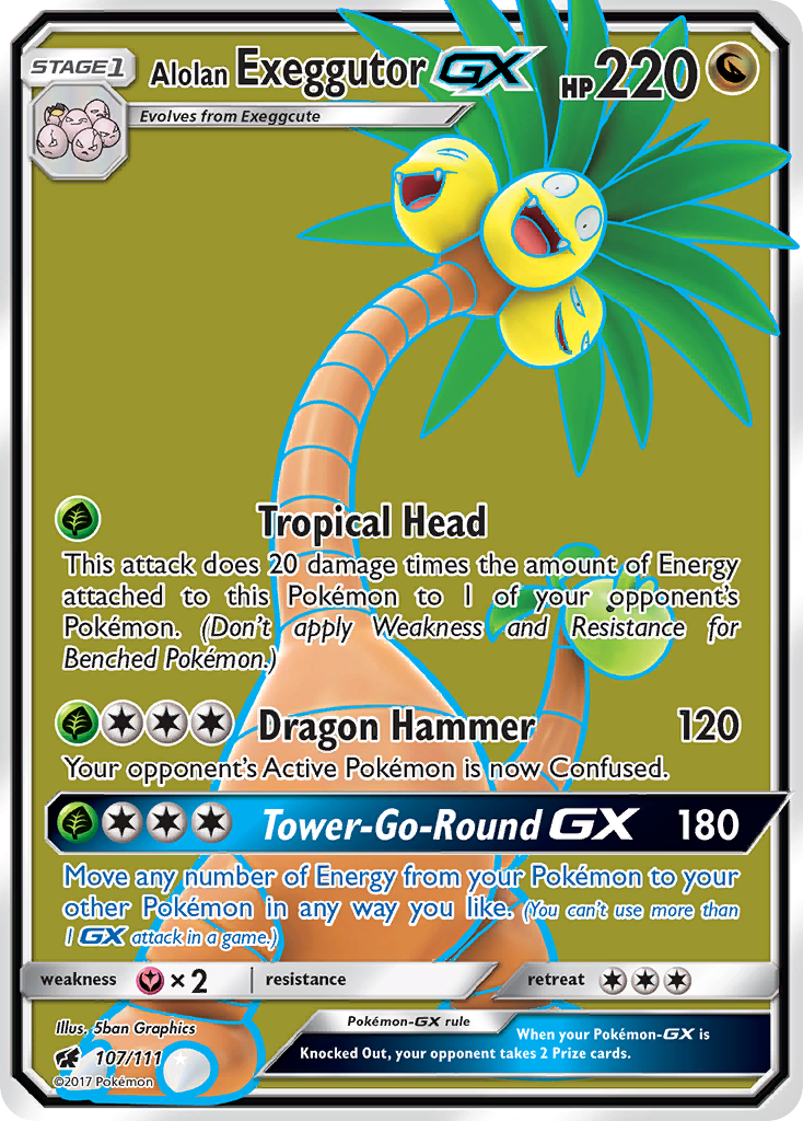 Alolan Exeggutor-GX 107/126 Rare Ultra