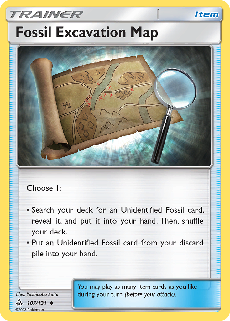 Fossil Excavation Map 107/150 Uncommon