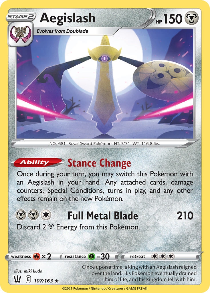 Aegislash 107/183 Rare Holo