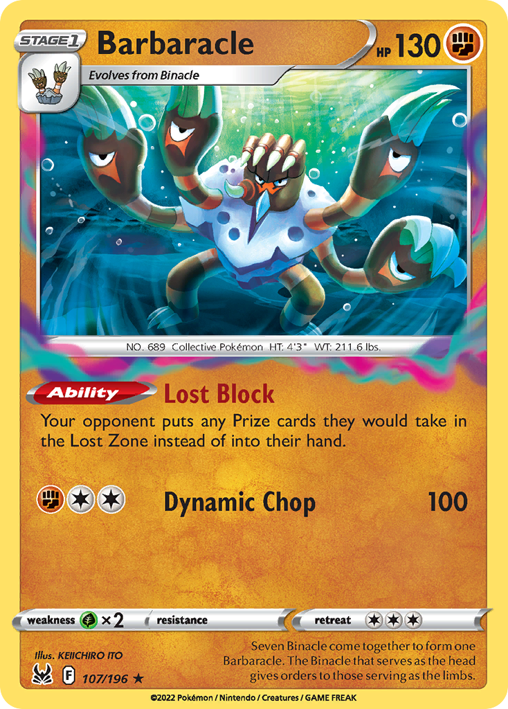 Barbaracle 107/217 Rare Holo