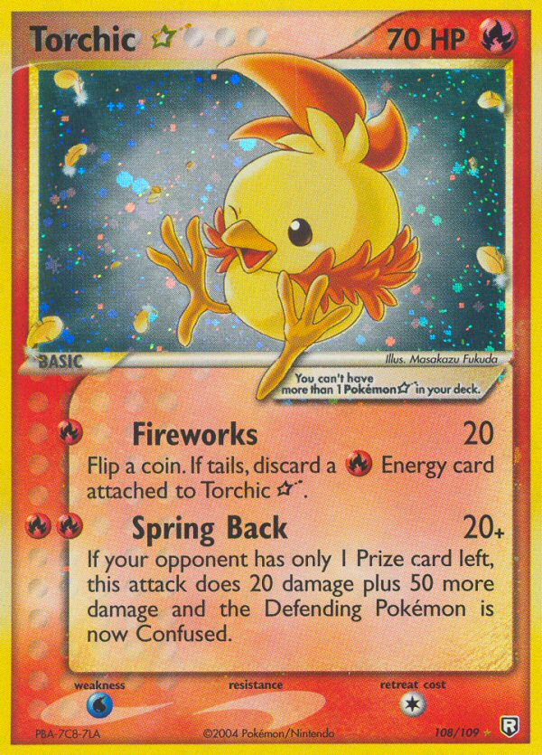 Torchic ★ 108/111 Rare Holo Star