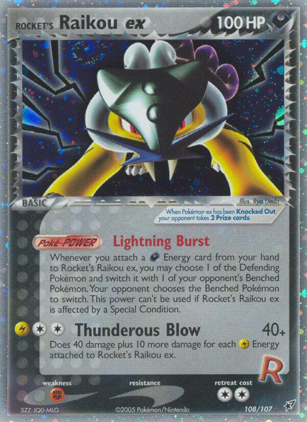 Rocket's Raikou ex 108/108 Rare Secret