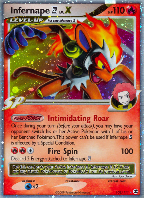 Infernape E4 LV.X 108/120 Rare Holo LV.X
