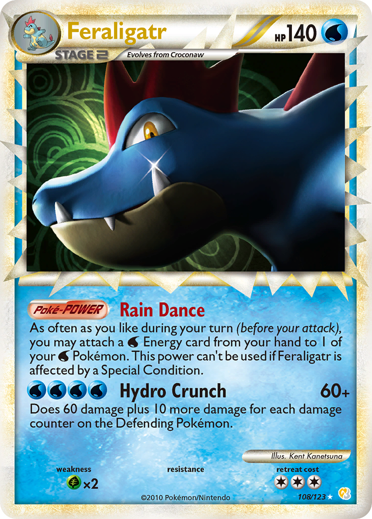 Feraligatr 108/124 Rare Prime