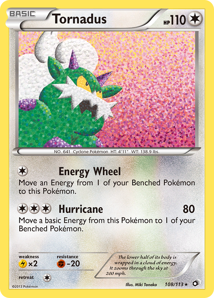 Tornadus 108/140 Rare Holo