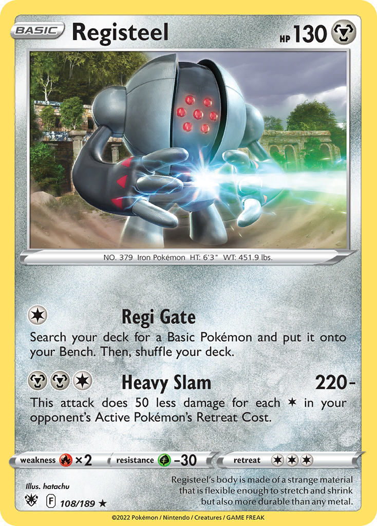 Registeel 108/216 Rare