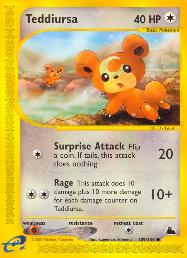Teddiursa 109/182 Common
