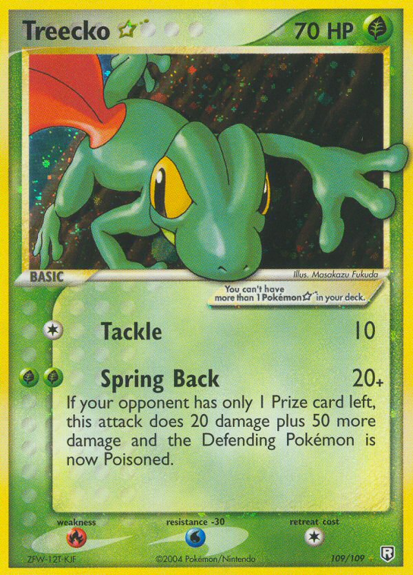 Treecko ★ 109/111 Rare Holo Star