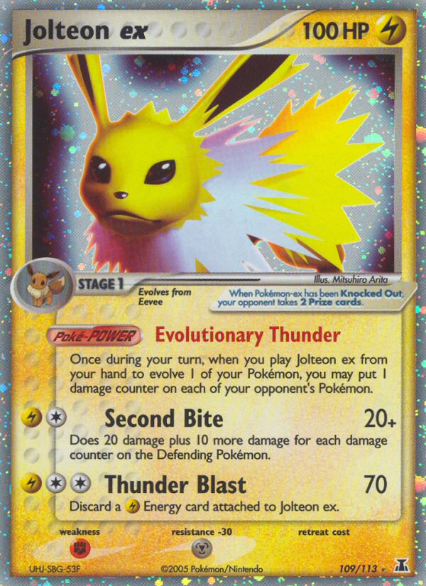 Jolteon ex 109/114 Rare Holo EX