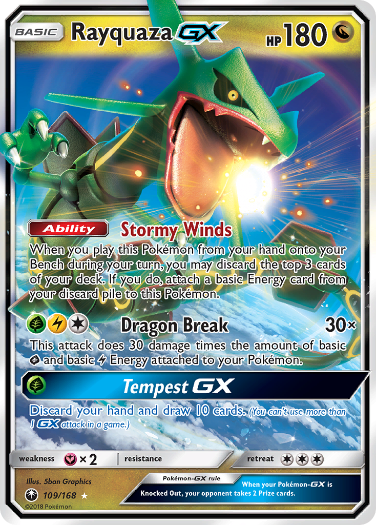 Rayquaza-GX 109/187 Rare Holo GX