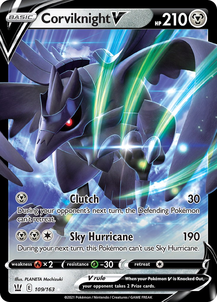 Corviknight V 109/183 Rare Holo V