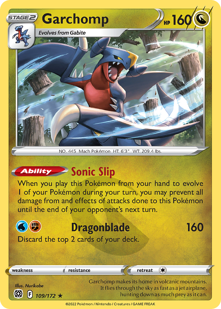 Garchomp 109/186 Rare Holo