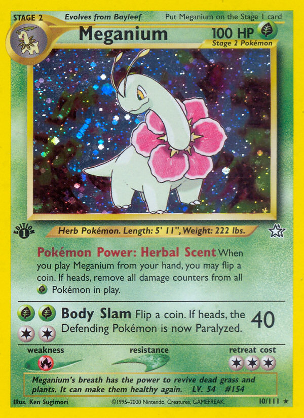 Meganium 010/111 Rare Holo