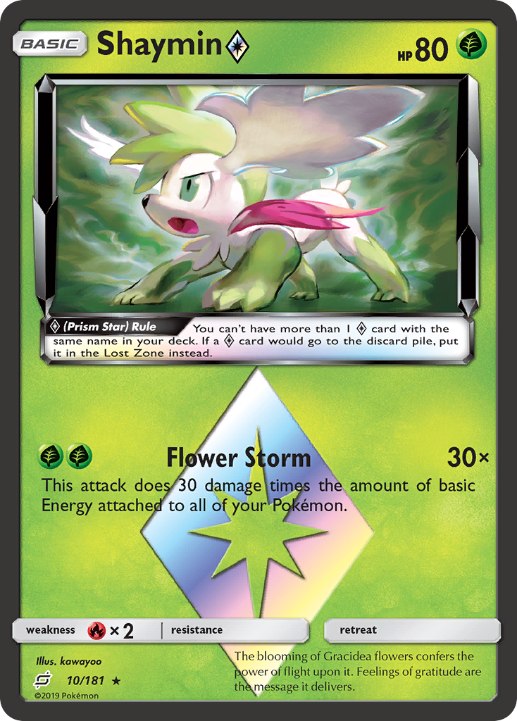 Shaymin ◇ 010/198 Rare Prism Star