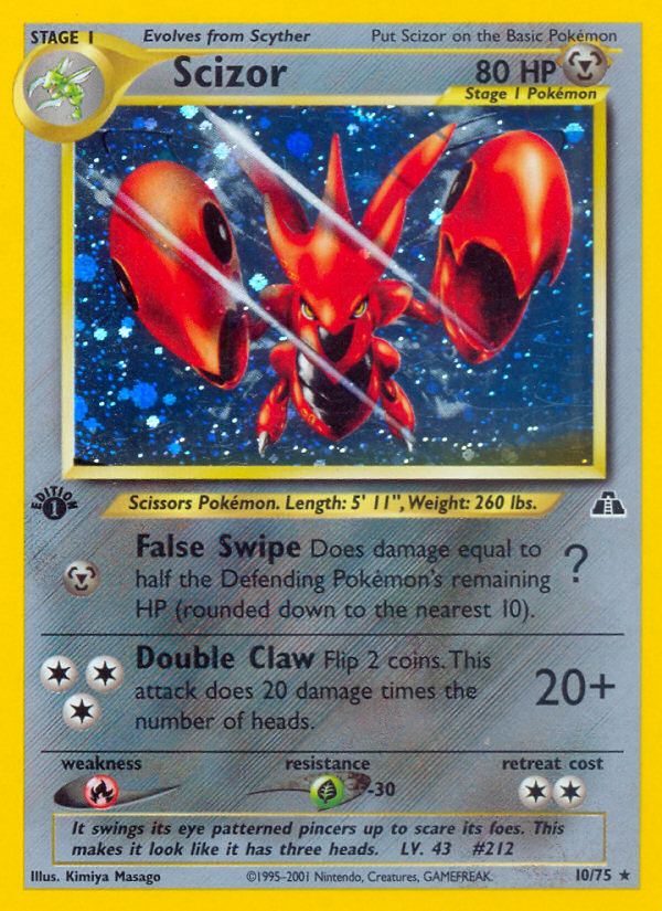 Scizor 010/75 Rare Holo