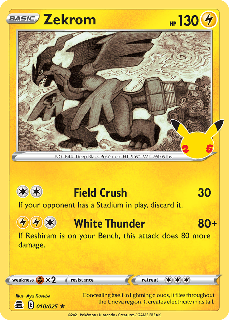 Zekrom 010/25 Rare
