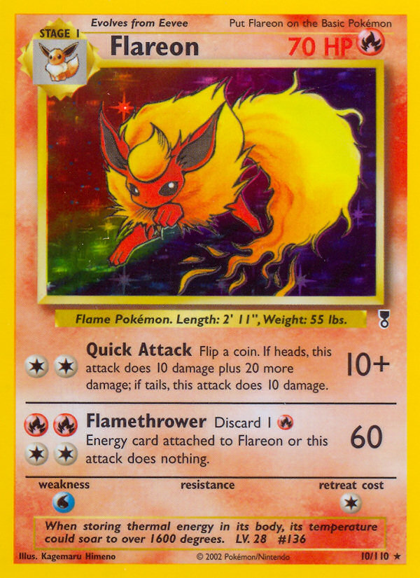 Flareon 010/110 Rare Holo