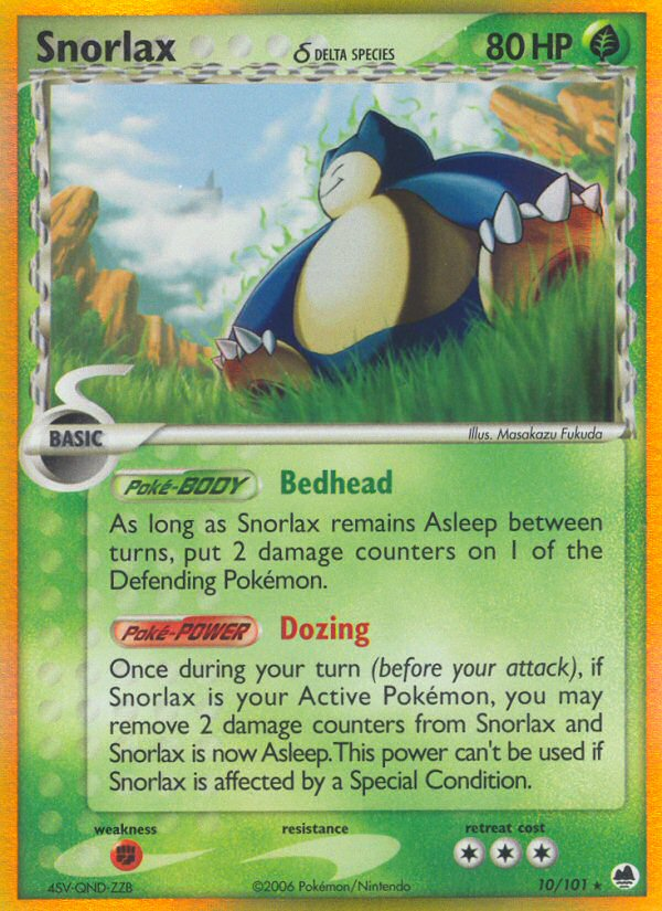 Snorlax δ 010/101 Rare Holo