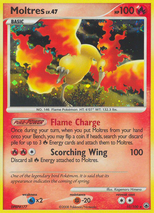 Moltres 010/100 Rare Holo