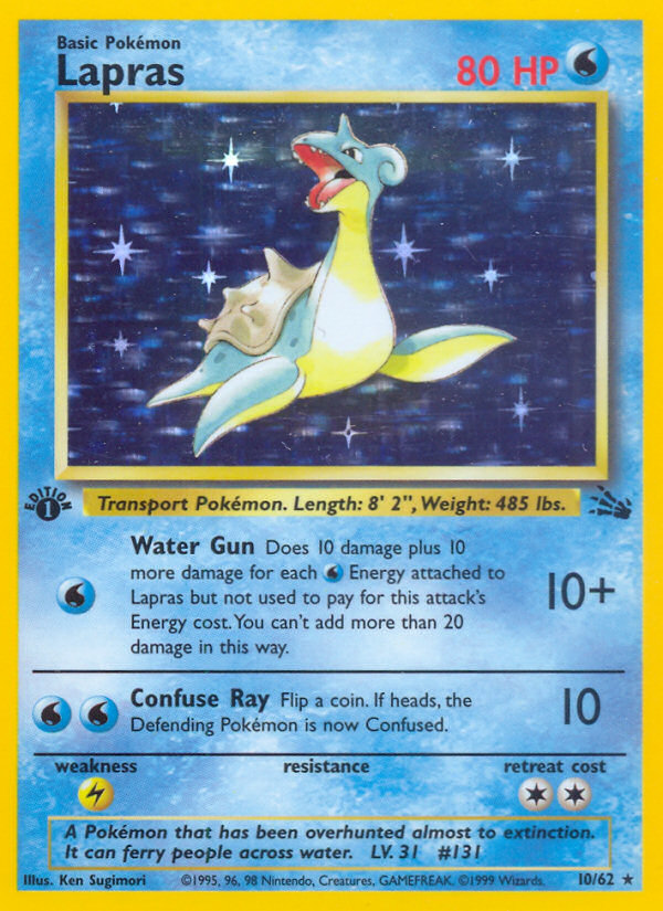 Lapras 010/62 Rare Holo