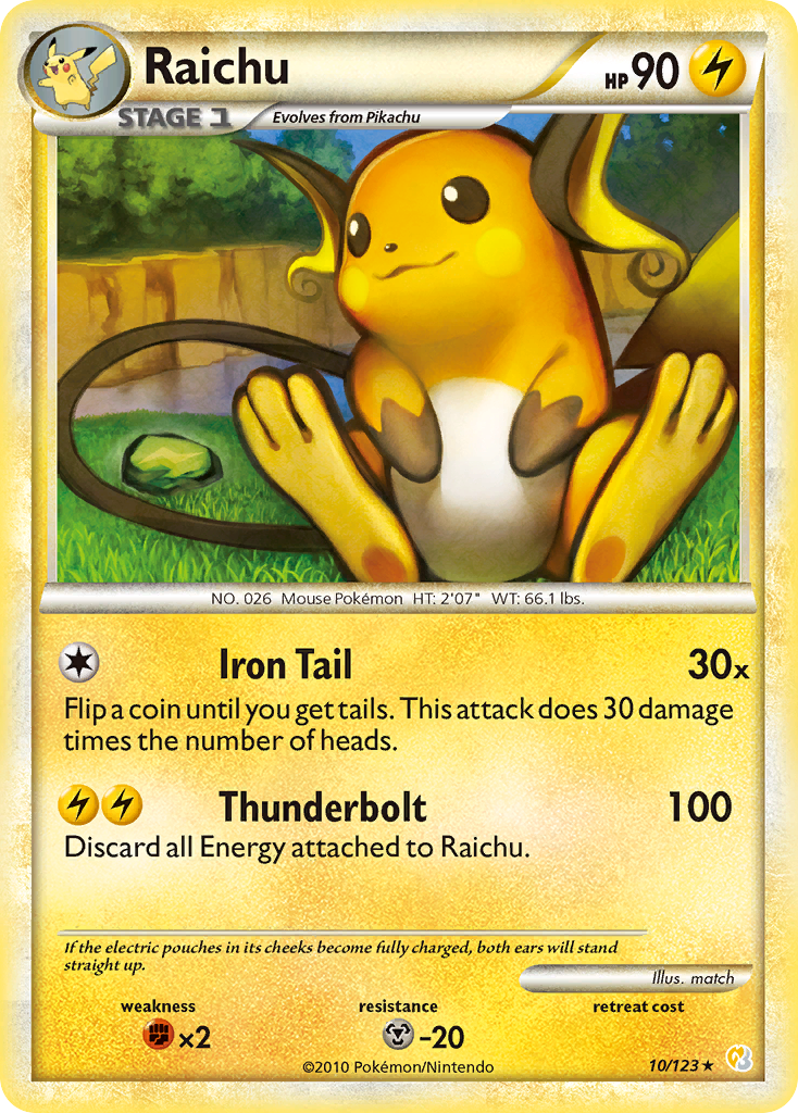 Raichu 010/124 Rare Holo