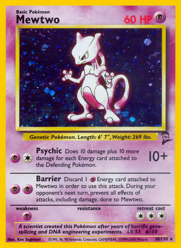 Mewtwo 010/130 Rare Holo