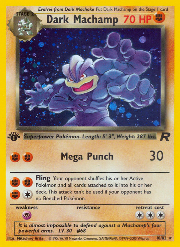 Dark Machamp 010/83 Rare Holo