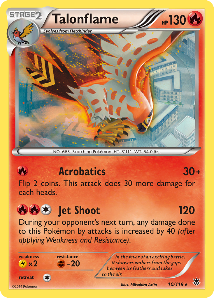 Talonflame 010/124 Rare