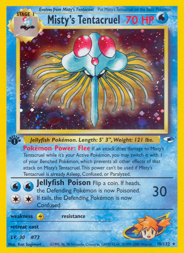 Misty's Tentacruel 010/132 Rare Holo