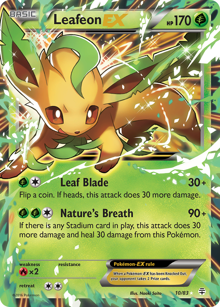 Leafeon-EX 010/117 Rare Holo EX