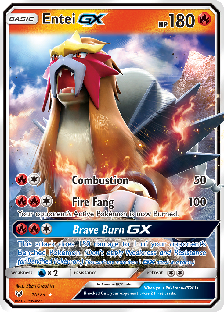 Entei-GX 010/81 Rare Holo GX